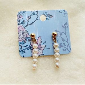| Dainty Pearl Earrings |